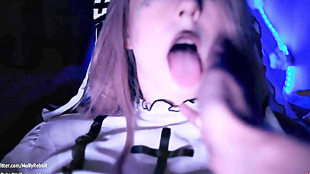 The Priest Caught the Nun for Masturbation and Fucked Hard.