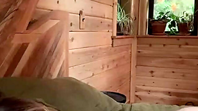 Sara Jean Underwood Rubbing Wet Vagina On Rainy Day