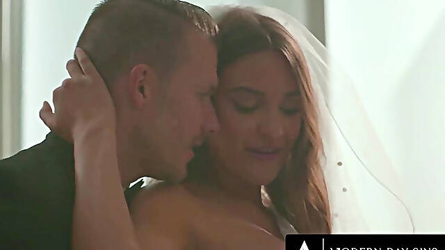 Groom Free Uses Hot Bride Gizelle Blanco in Front of Their Witnesses