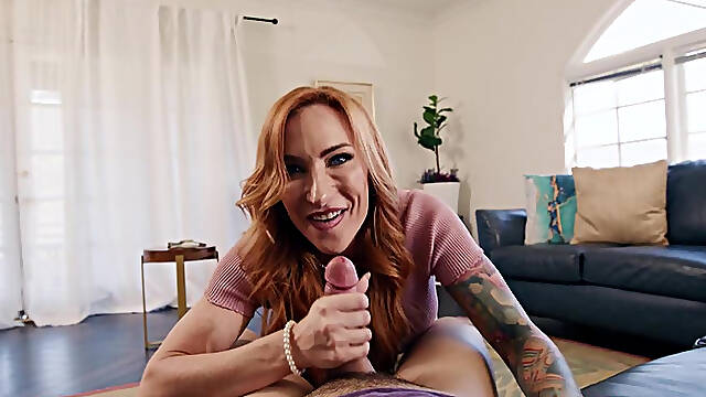 Big dick stepson fucked his horny big tits MILF stepmom without condom