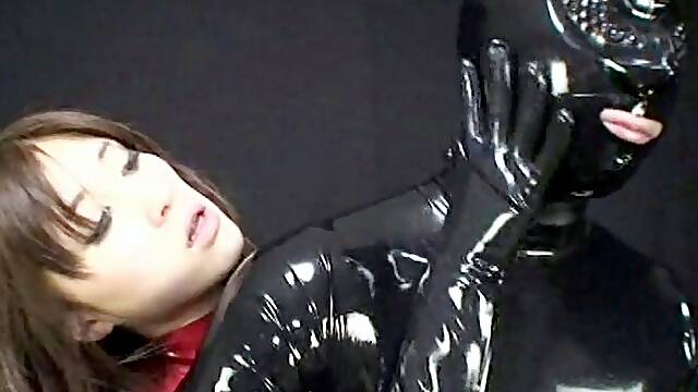 Hot outdoor blowjob and handjob with busty asian