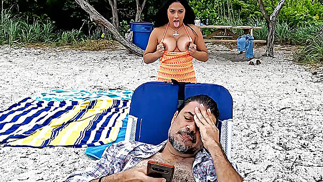 Busty Latina's Outdoor Date