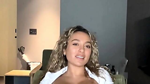 Toni Camille Masturbates With A Natural Dildo For Boss On