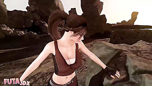 Vivid Lara Croft - big cock trailer - Futa3DX