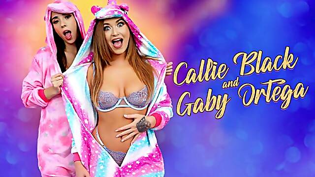 Tough Nicky Rebel and Callie Black - cumshot trailer - Family Strokes