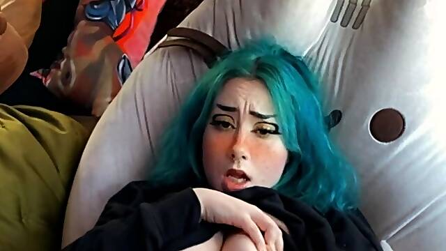 Great Big Boobs On Masturbating Redhead