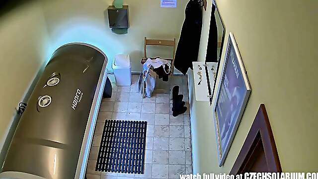 Big Tits Teen in Solarium