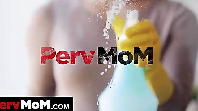 Successful stud gets xxx lessons from his brilliant bootied stepmommy who swallows his sperm for his birthday