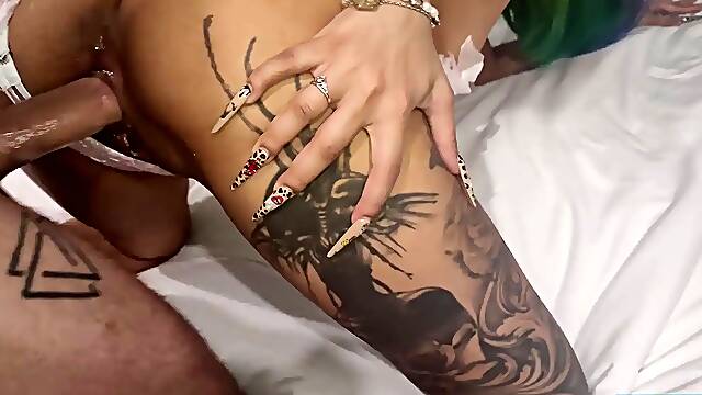 Roxy Lips Stretches Her Cunt And Rides Lil Endi Big Dick