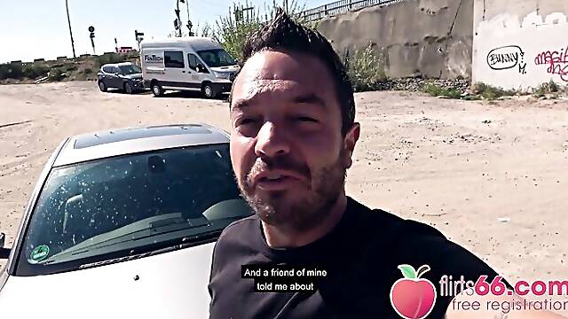 Julia Exclusivs outside scene by POV Pickups