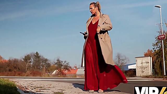 Lusty Busty Blonde BBW Picks Up a Shy Nerd & Tempts Him To Please Her With His Young Cock