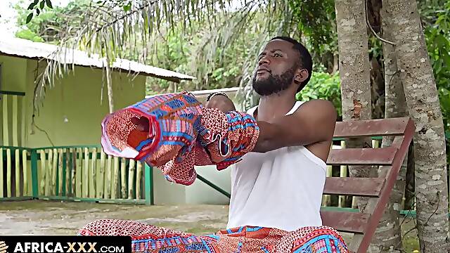 Sexy encounter in the jungle by Africa-XXX: Blowjob, Big Tits Big Ass Porn