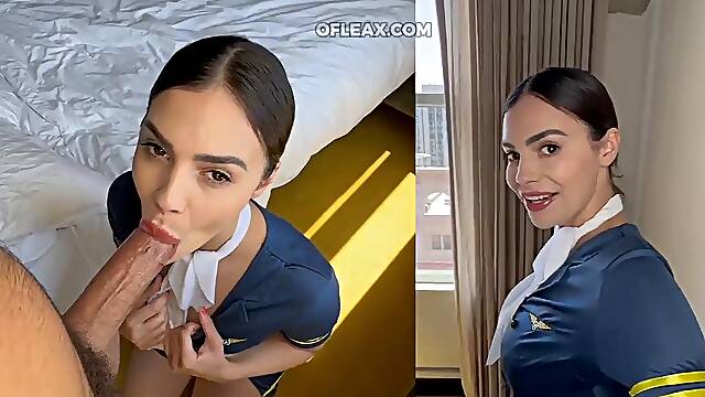 Big-Tits Stewardess Violet Starr Roughly Pounded