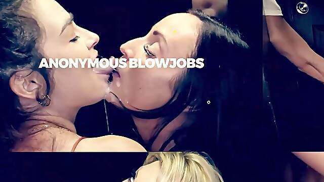 Lilly Jades First Gloryhole Deepthroat After Handjob