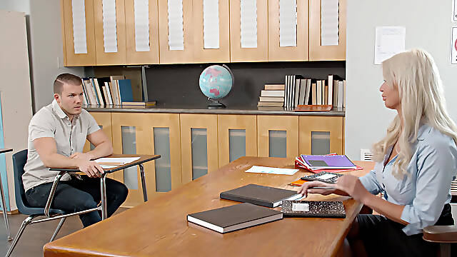 Busty teacher London River let herself get fucked