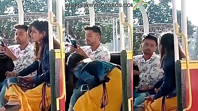 Indian Lovers outdoor handjob and blowjob in Fair