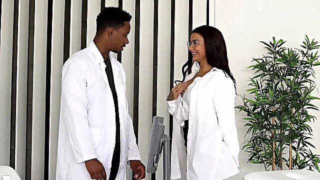 Doctor With Bbc Slams Busty Colleague