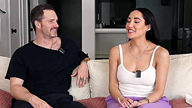 Chloe Amour twerks her juicy Latina ass on Tom Woods Podcast