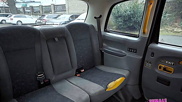 Female faux cab busty ebony driver with a massive bum handles her passenger to a hardcore prompt hardcore