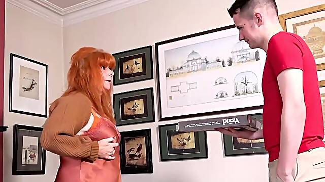 Pleasing redhead wants to suck young dick and get fucked