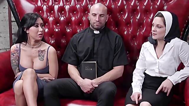 Priest, Nun And A Sinner Come Together To Throw Orgy