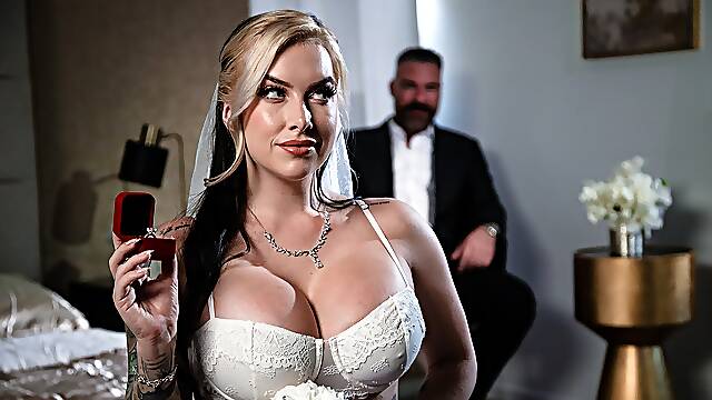 Slutty bride Cubbi Thompson gets fucked like never before