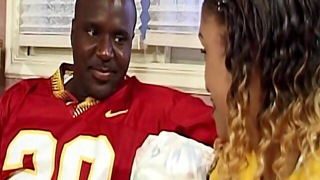 Jade Carlin ignites wild desire in a steamy cheerleader clash