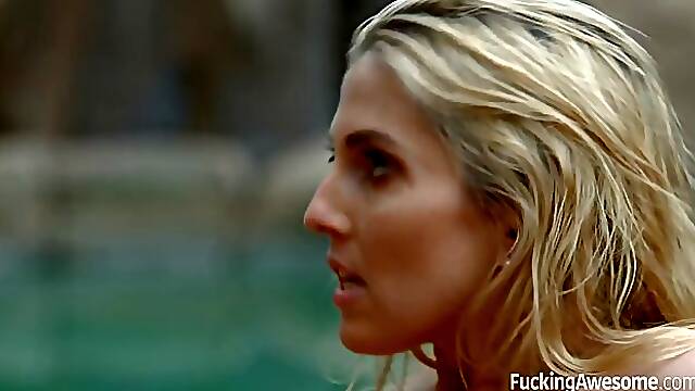 Horny blonde babe, Christie Stevens got down and dirty with her rich neighbor, the other day