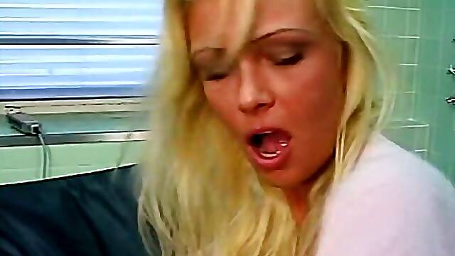 Busty blonde babe gets fucked hot by horny gynecologist
