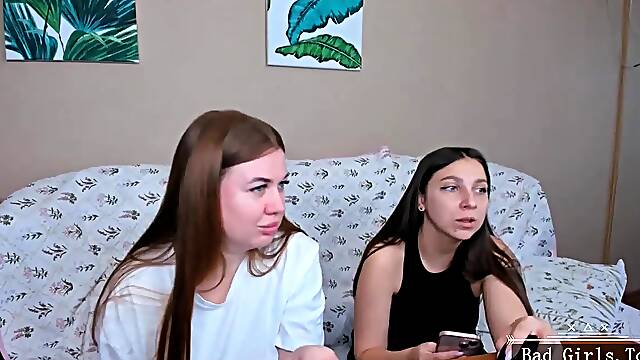 Watch these hot and skinny babes with big tits and ass on webcam - amateur homemade video