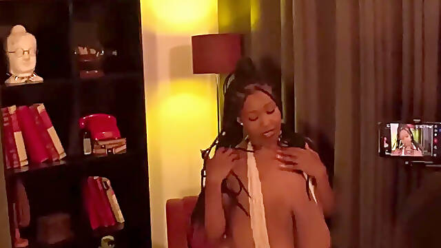 Backstage - Getting Crazy Horny and Jerking off Hot