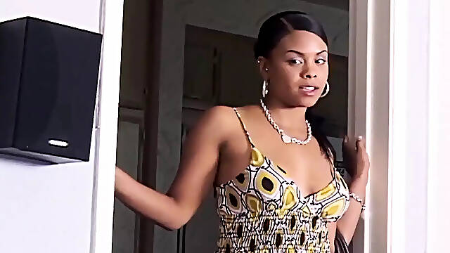 Ebony Lesbians Lick and Suck Each Other's Boobs