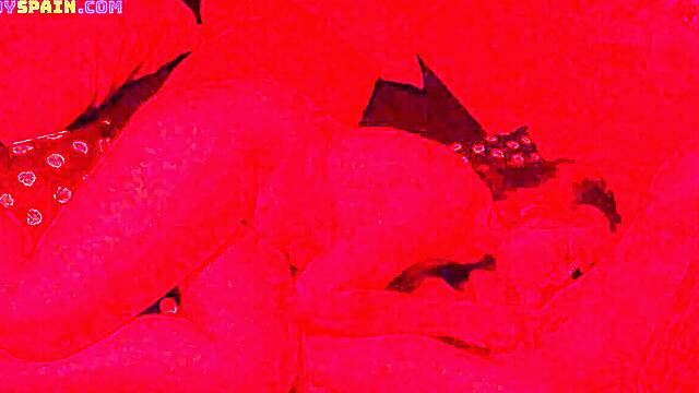 Curvy girl gets tied up and stands at a swinging club while getting fucked.