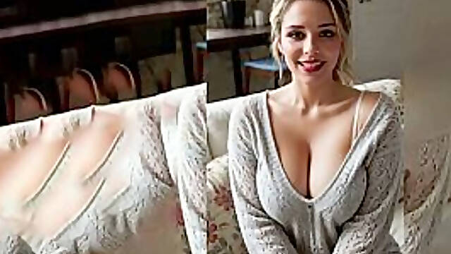 Beautiful Blonde - SEXY Playboy with Big Tits (AI Generated) not a real person