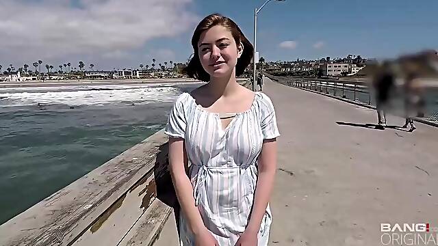 Aria Sky got naked and had casual sex with her ex, after she was teasing him