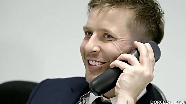 Ania Kinski - Busty Brunette Patronne Exigeante - European Office Hardcore With Cumshot