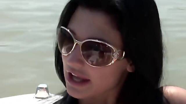 Topless on a River Boat