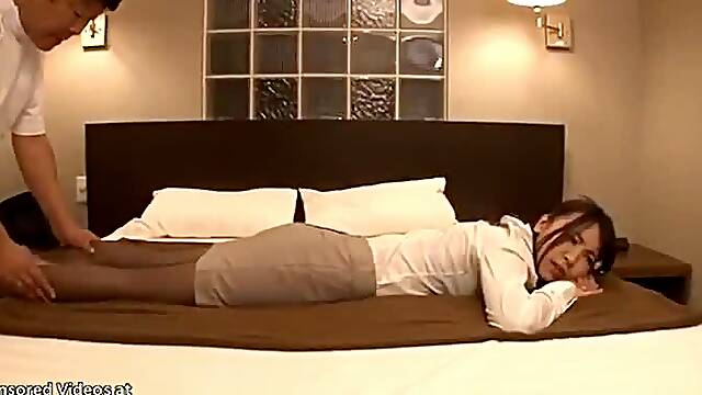 Japanese kinky busty girl in pantyhose hot sex