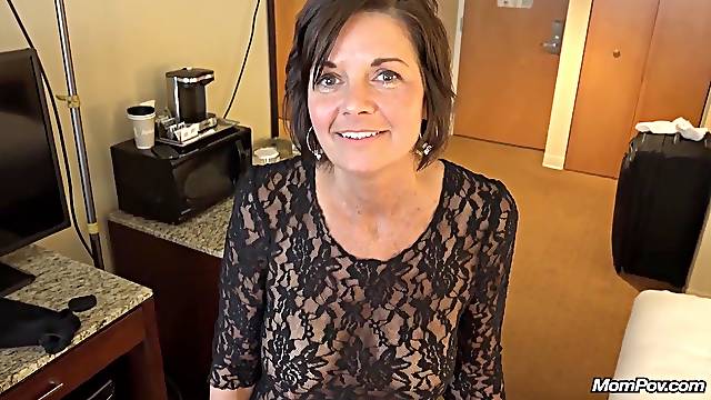 Facialed 50 yr old housewife gets titty fucked cumshot in POV