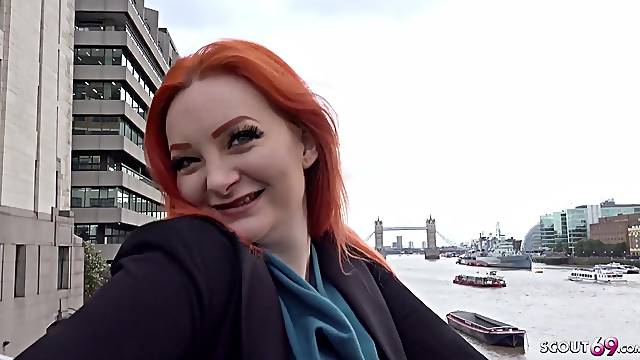 Lustful redhead wife breathtaking sex scene