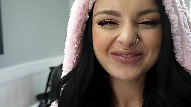 Busty Payton Preslee moans during rough sex in missionary