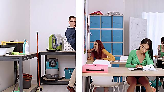 Cherry Candle Tempts in Wild College Glory Scene