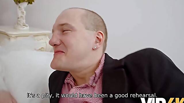 VIP4K. Martin Spell gets a wedding surprise from his bride: foursome with her allies