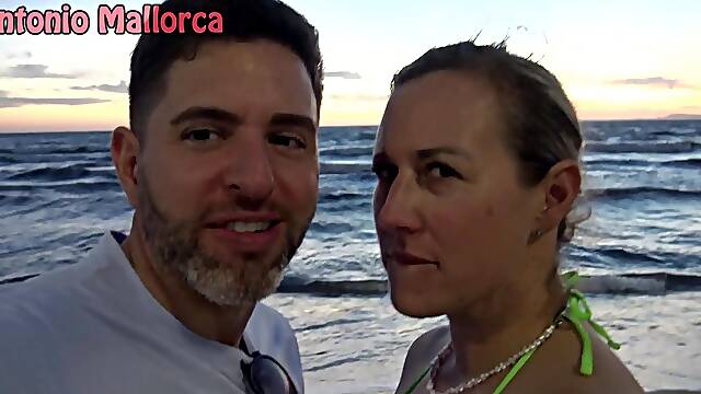 Banging a Curvy Large Breasts German Tourist Picked Up in The Beach