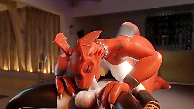 Guilmon Oral-sex 69 Fur Animation