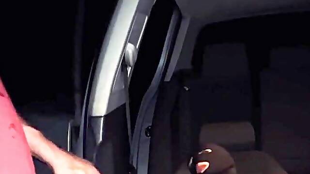 Dogging in the Car, Offered Outdoors to a Stranger, I Suck and This guy Cum in My Throat Like a Slut