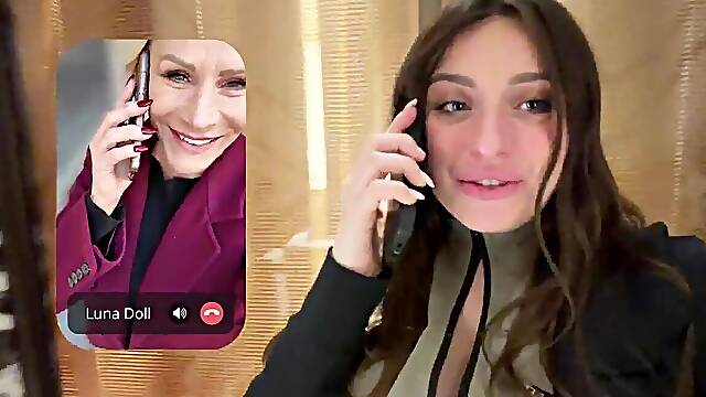 3some With Victoria Nova And Gaby On Valentines Day - Luna Doll