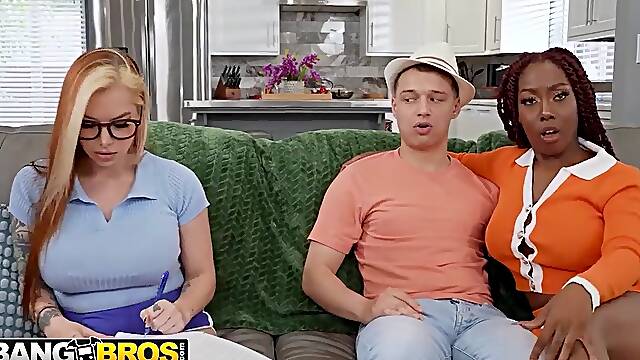 BANGBROS - Cubbi Thompson And Ceceswetdreams Share A Hard Jock In A Very Ribald Trio