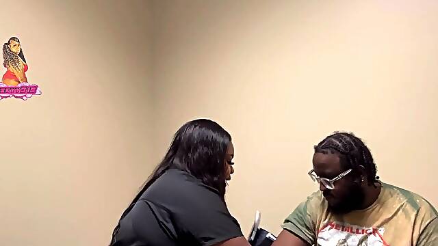 CONCUPISCENT big beautiful woman DR GETS FIRED FOR SUCKING JOCK AT WORK