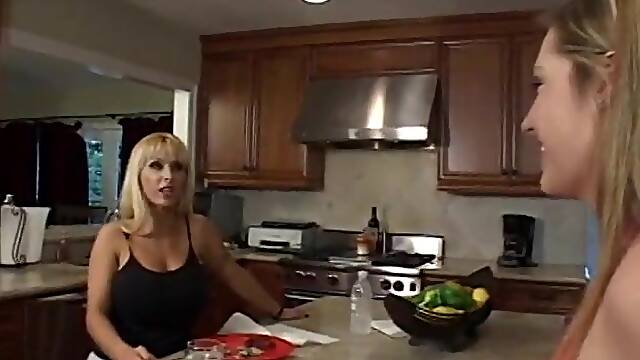 Blond mother Id like to fuck widens lotion on sweetheart recent out of the shower